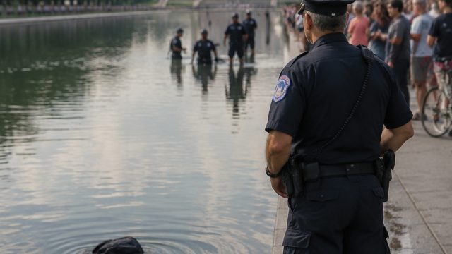 Reflecting Pool Incident Sparks Controversy Amidst Lack of Evidence
