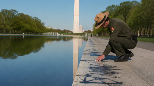 New Insights on the Reflecting Pool: Are Vandals to Blame?
